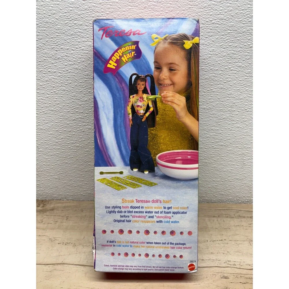Vtg 2000 Mattel Barbie Teresa Doll Happening Hair NIB